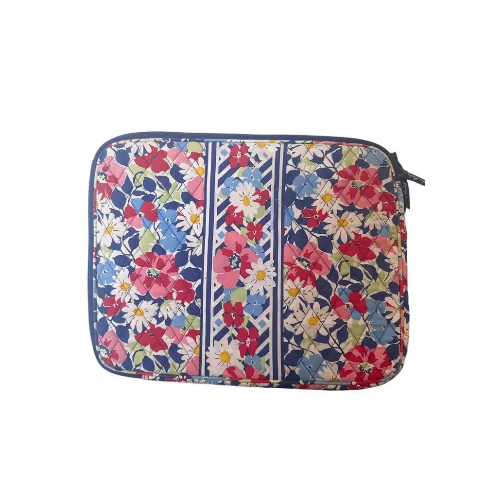 Vera Bradley Large Laptop Computer Case Sleeve Summer Cottage Retired Pattern